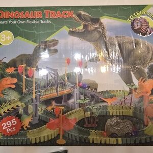 Dinosaur Adventure Track Set with Green and Orange